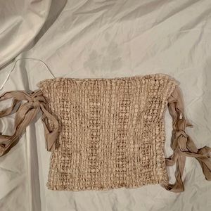 Sage boob tube type top